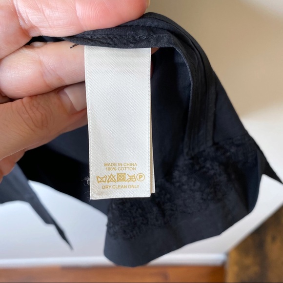 Kate Spade Belted Classic Button Down Shirt Dress with Sash Tie Black Size 2 - Picture 13 of 13